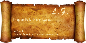 Lepedat Fortuna névjegykártya